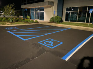 Wells Asphalt Sealcoat and Striping ADA Parking Lot Striping, ADA Parking Lot Marking