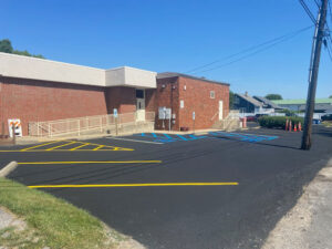 Wells Asphalt Sealcoat Parking Lot Striping and Marking Services - Madison County, Jersey County, Macoupin County, St Clair County, St Charles County, Lincoln County, Warren County, St Louis County, Green County, Jersey County